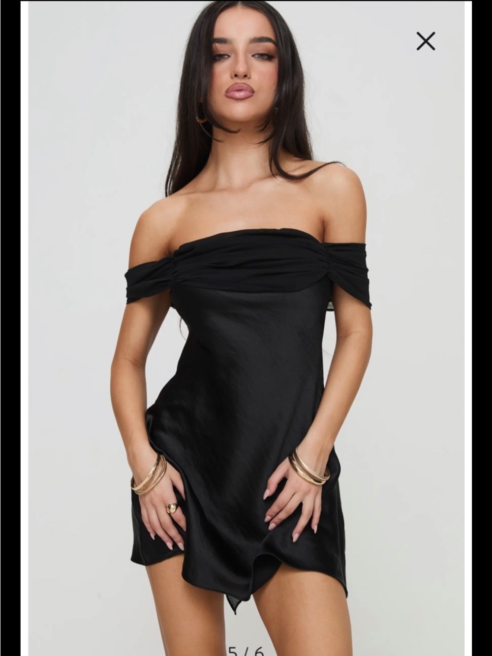 Princess Polly Women’s Adoration Mini Dress in Black size 6